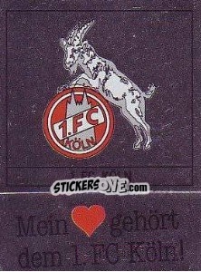 Sticker 1.FC Koln - German Football Bundesliga 1987-1988 n. W10 - Panini