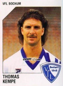 Sticker Thomas Kempe - German Football Bundesliga 1992-1993 n. 8 - Panini