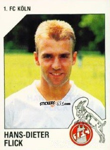 Sticker Hans-Dieter Flick - German Football Bundesliga 1992-1993 n. 163 - Panini