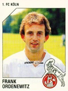 Sticker Frank Ordenewitz - German Football Bundesliga 1992-1993 n. 170 - Panini