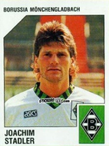 Sticker Joachim Stadler - German Football Bundesliga 1992-1993 n. 196 - Panini