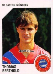 Sticker Thomas Berthold - German Football Bundesliga 1992-1993 n. 216 - Panini