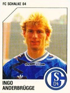 Sticker Ingo Anderbrügge - German Football Bundesliga 1992-1993 n. 279 - Panini