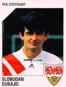 Sticker Slobodan Dubajic - German Football Bundesliga 1992-1993 n. 291 - Panini