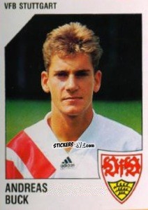 Sticker Andreas Buck - German Football Bundesliga 1992-1993 n. 299 - Panini