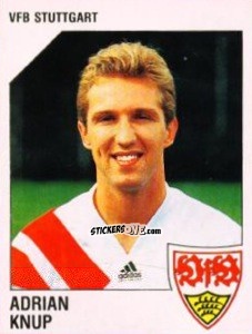 Sticker Adrian Knup - German Football Bundesliga 1992-1993 n. 303 - Panini