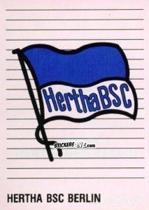 Sticker Wappen Hertha BSC - German Football Bundesliga 1992-1993 n. 345 - Panini
