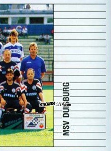 Sticker Mannschaft MSV Duisburg