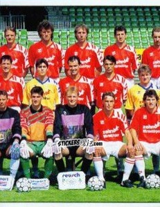 Sticker Mannschaft SC Freiburg - German Football Bundesliga 1992-1993 n. 370 - Panini