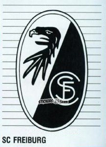Sticker Wappen SC Freiburg - German Football Bundesliga 1992-1993 n. 372 - Panini