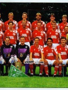 Sticker Mannschaft Hannover 96 - German Football Bundesliga 1992-1993 n. 378 - Panini
