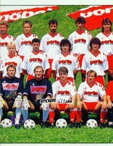 Sticker Mannschaft Fortuna Köln - German Football Bundesliga 1992-1993 n. 390 - Panini