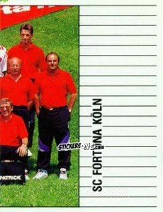 Sticker Mannschaft Fortuna Köln - German Football Bundesliga 1992-1993 n. 391 - Panini