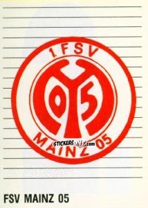 Sticker Wappen FSV Mainz 05 - German Football Bundesliga 1992-1993 n. 401 - Panini