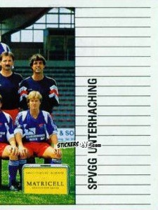 Sticker Mannschaft SpVgg Unterhaching
