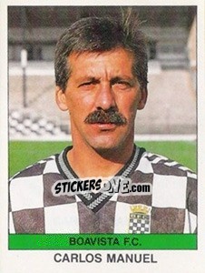Sticker Carlos Manuel - Futebol 1990-1991 n. 9 - Panini