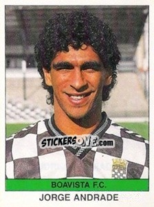 Cromo Jorge Andrade - Futebol 1990-1991 - Panini