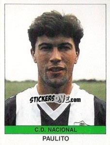 Cromo Paulito - Futebol 1990-1991 - Panini
