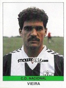Sticker Vieira - Futebol 1990-1991 n. 32 - Panini