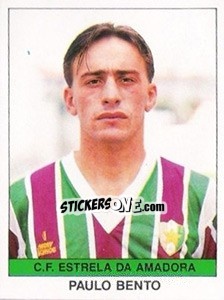 Figurina Paulo Bento - Futebol 1990-1991 - Panini