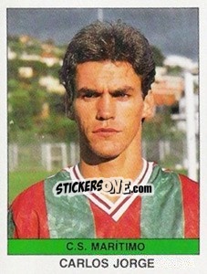 Cromo Carlos Jorge - Futebol 1990-1991 - Panini