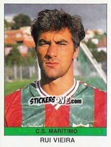Cromo Rui Vieira - Futebol 1990-1991 - Panini