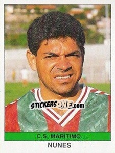 Figurina Nunes - Futebol 1990-1991 - Panini