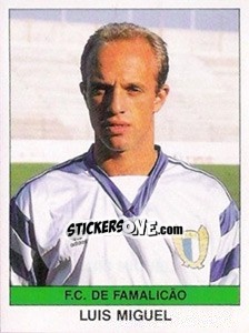 Cromo Luis Miguel - Futebol 1990-1991 - Panini