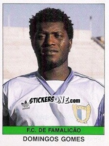 Cromo Domingos Gomes - Futebol 1990-1991 - Panini
