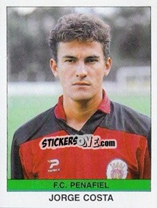 Sticker Jorge Costa - Futebol 1990-1991 - Panini