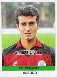 Cromo Ricardo Aguiar - Futebol 1990-1991 - Panini