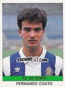 Cromo Fernando Couto - Futebol 1990-1991 - Panini