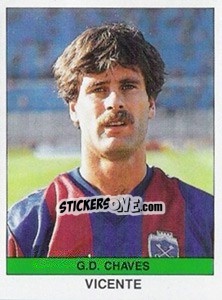 Figurina Vicente - Futebol 1990-1991 - Panini