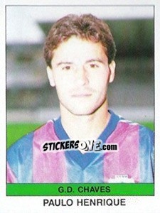 Sticker Paulo Henrique - Futebol 1990-1991 n. 197 - Panini
