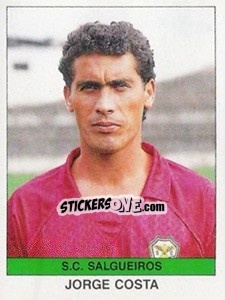 Cromo Jorge Costa - Futebol 1990-1991 - Panini