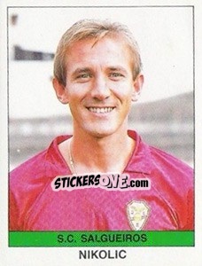 Sticker Nikolic - Futebol 1990-1991 - Panini