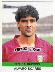 Sticker Alvaro Soares - Futebol 1990-1991 - Panini