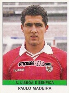 Cromo Paulo Madeira - Futebol 1990-1991 - Panini