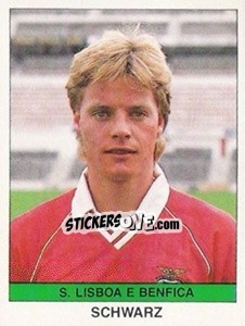 Sticker Schwarz - Futebol 1990-1991 - Panini