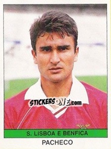Sticker Pacheco - Futebol 1990-1991 n. 253 - Panini