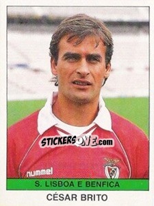 Sticker Cesar Brito - Futebol 1990-1991 n. 254 - Panini