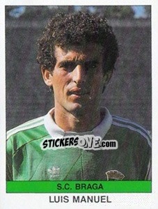 Sticker Luis Manuel - Futebol 1990-1991 n. 259 - Panini