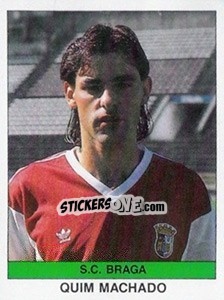 Sticker Quim Machado - Futebol 1990-1991 n. 267 - Panini