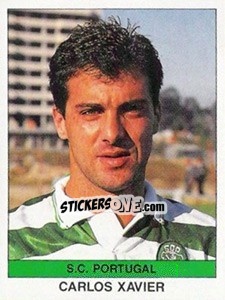 Sticker Cvarlos Xavier - Futebol 1990-1991 - Panini