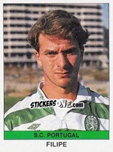 Sticker Dfilipe - Futebol 1990-1991 n. 302 - Panini