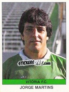 Sticker Jorge Martins - Futebol 1990-1991 n. 310 - Panini