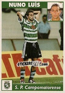 Cromo Nuno Luis - Futebol 1997-1998 - Panini