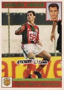 Sticker Carlos Jorge - Futebol 1997-1998 n. 242 - Panini
