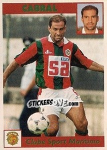 Sticker Cabral - Futebol 1997-1998 n. 244 - Panini