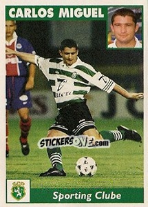 Cromo Carlos Miguel - Futebol 1997-1998 - Panini